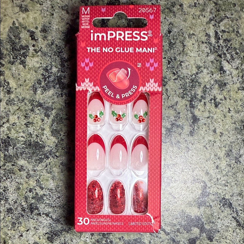 imPRESS Festive Red Nail Set